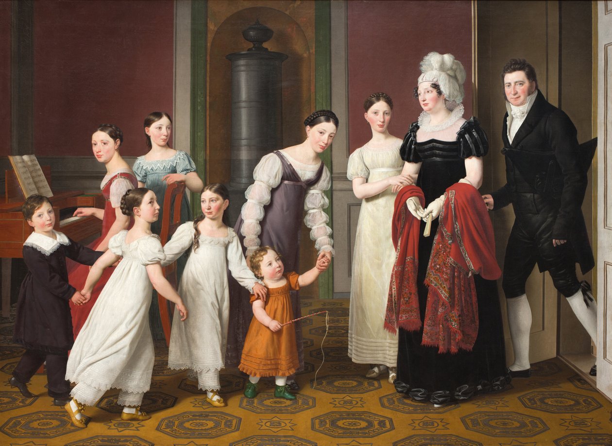 Familjen Nathanson av Christoffer Wilhelm Eckersberg
