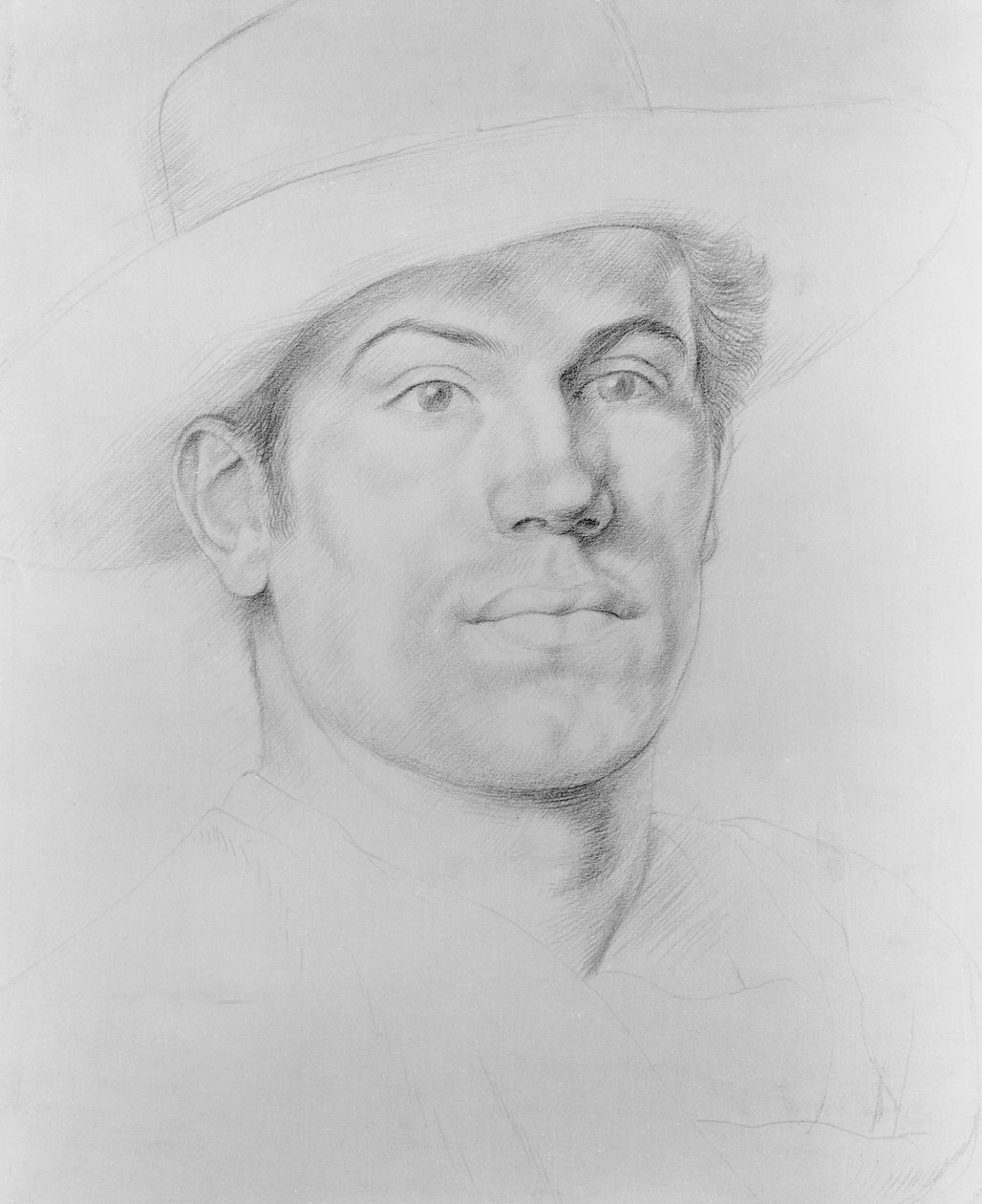 Självporträtt, ca 1911 (silverpoint) av Christopher Richard Wynne Nevinson