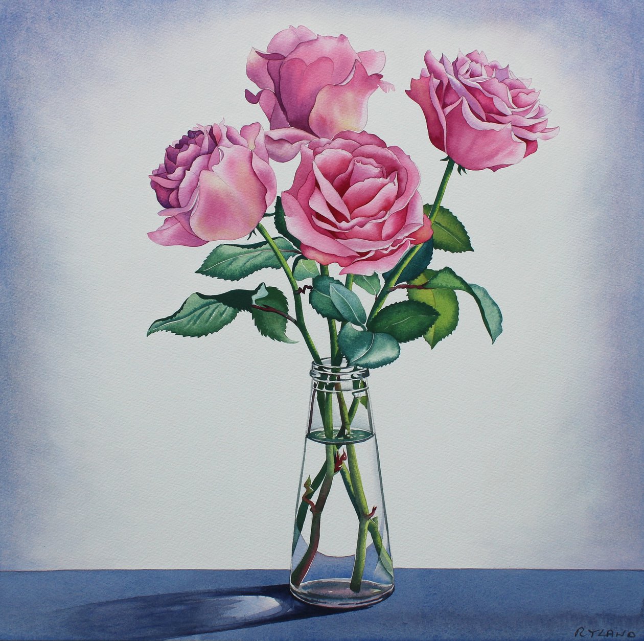 Pink Rosesswed av Christopher Ryland