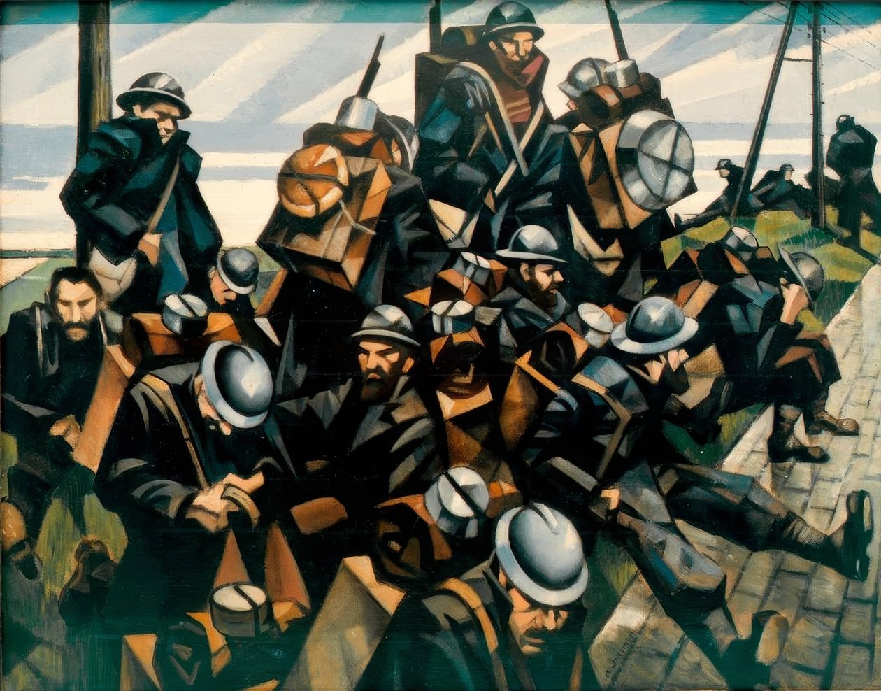 Trupper som vilar av Christopher Richard Wynne Nevinson