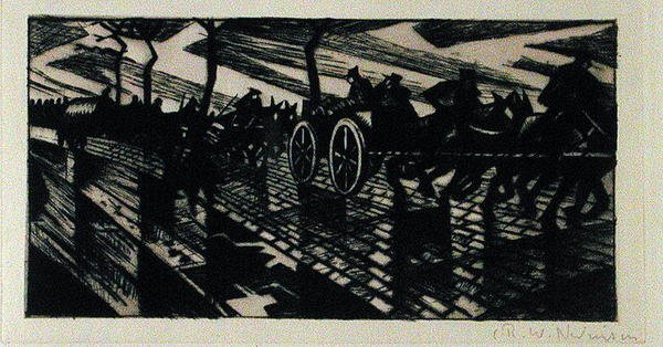 På väg till Ypres av Christopher Richard Wynne Nevinson
