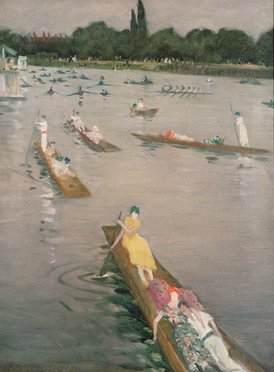 Regatta at Henley av Christopher Richard Wynne Nevinson