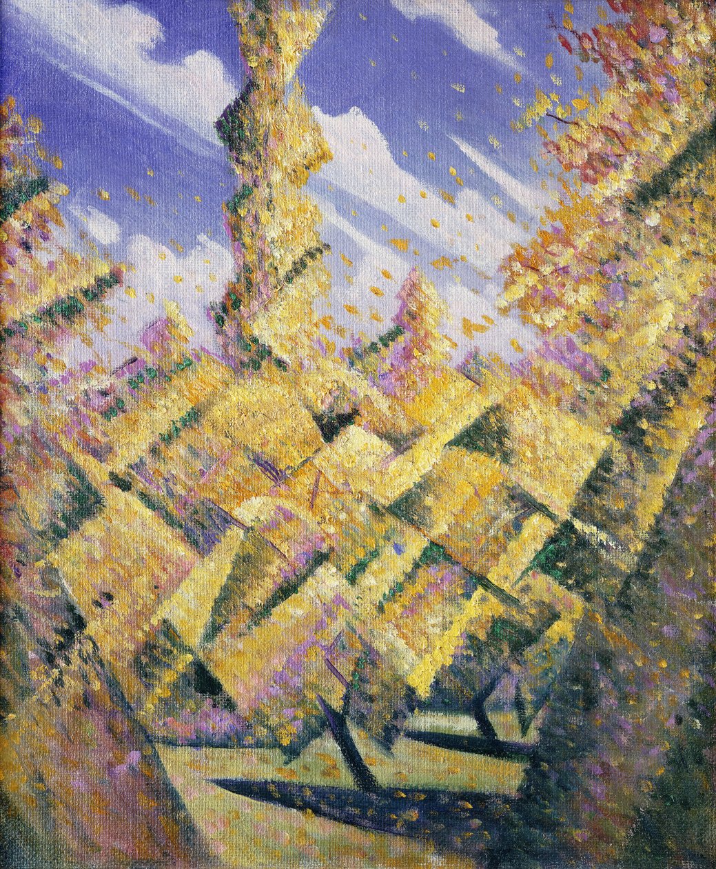 De fyra årstiderna: Höst, ca 1919 av Christopher Richard Wynne Nevinson