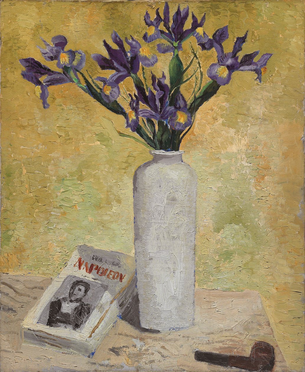 Iris i en lång vas av Christopher Wood