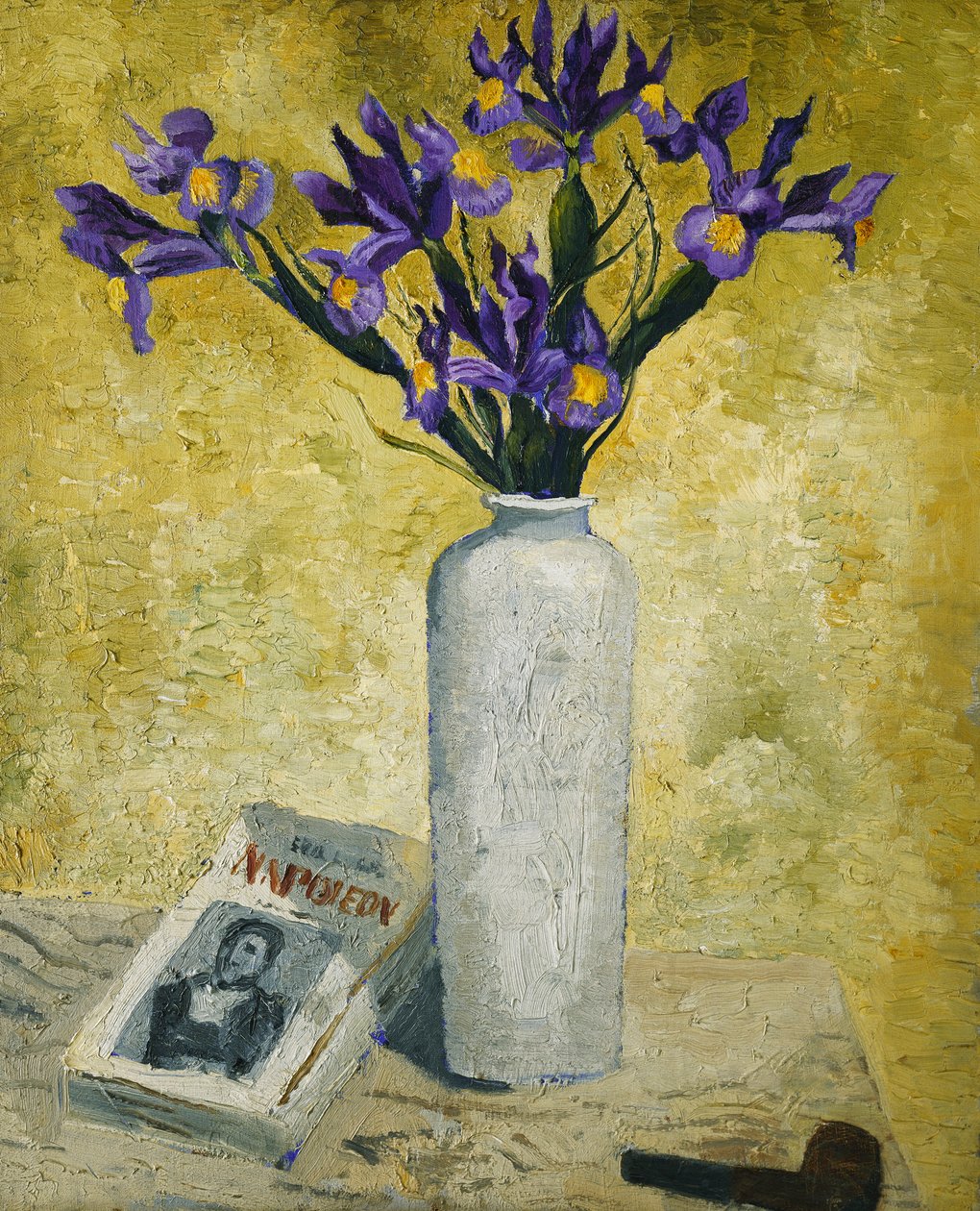 Iris i en lång vas av Christopher Wood