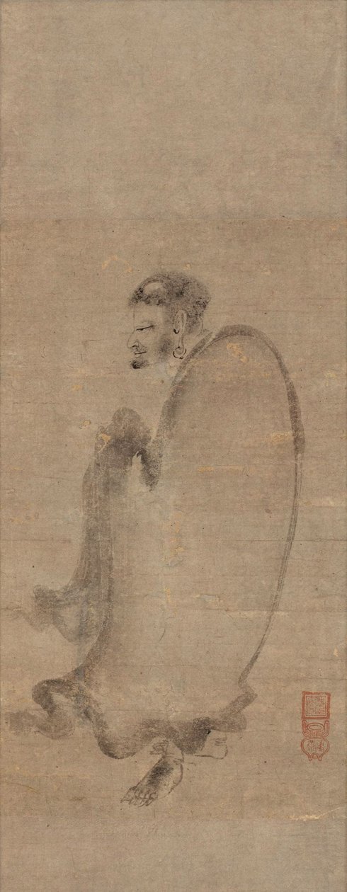 Shakyamuni Descending the Mountain, 1400-talet av Chuan Shinko
