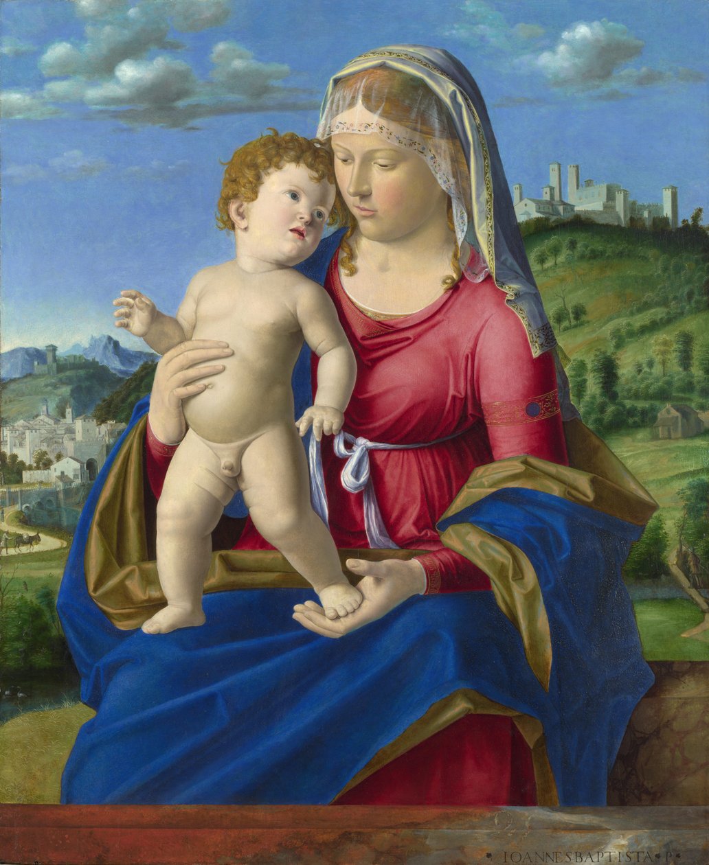 Jungfrun och barnet av Cima da Conegliano