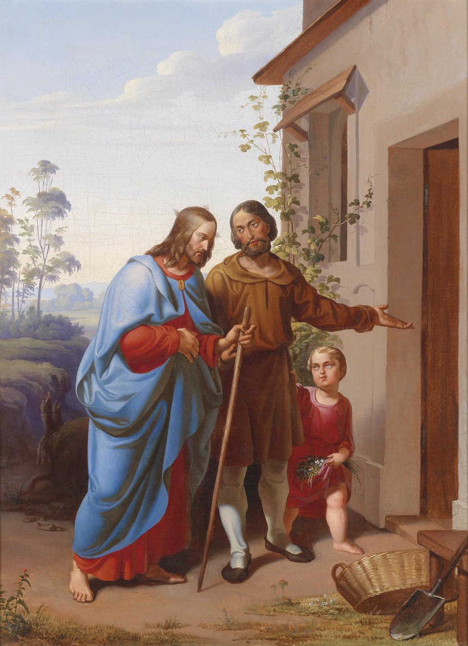 Christus ist willkommen av Circle of Eduard von Engerth