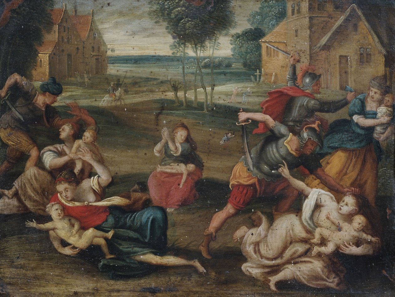Barnmordet i Betlehem. av Circle of Frans Francken the Younger