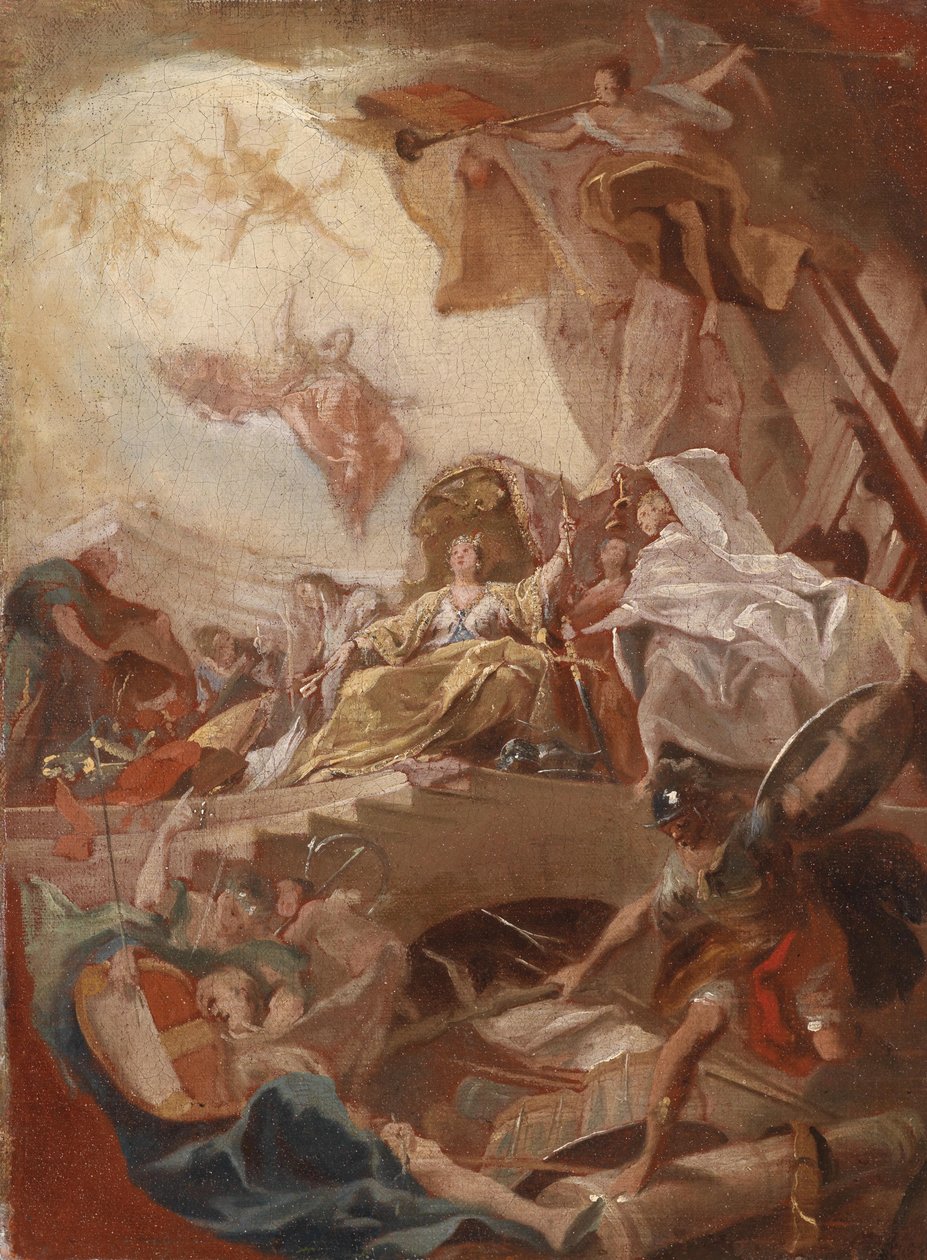 Allegorische Verherrlichung eines Fürstenhauses av Circle of Johann Evangelist Holzer