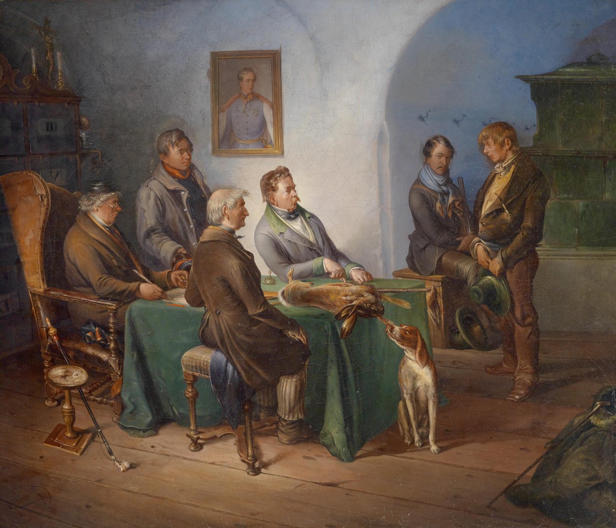 Den vilda tjuven av Circle of Josef Danhauser