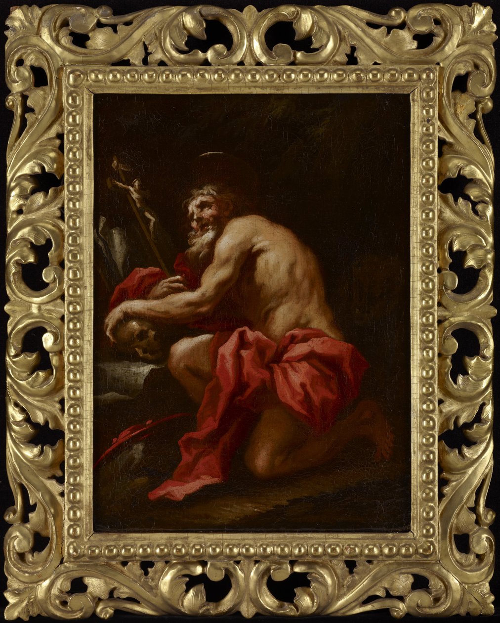 St. Jerome in the Desert av Circle of Paolo Pagani