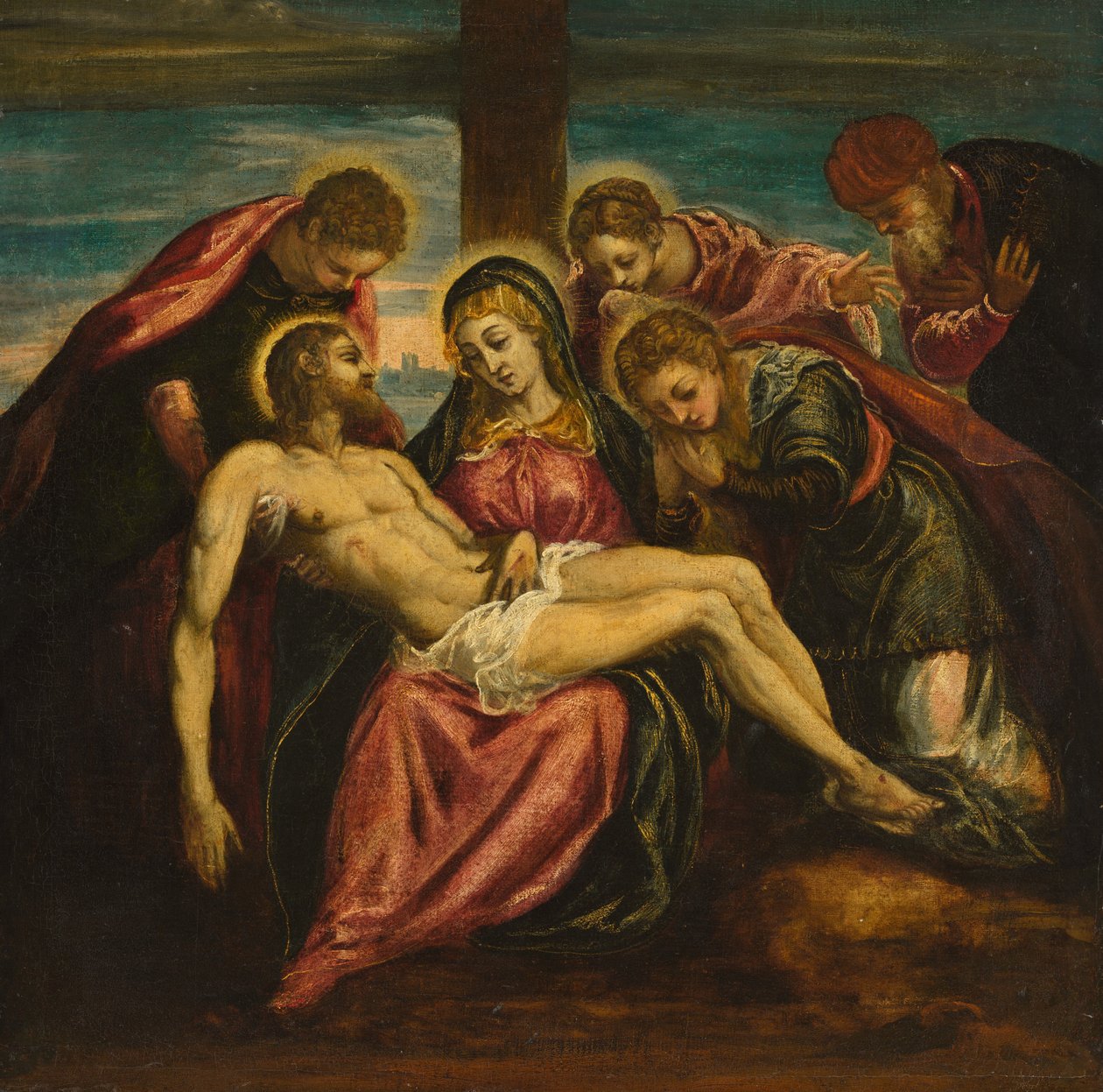 Klagan av Circle of Jacopo Tintoretto