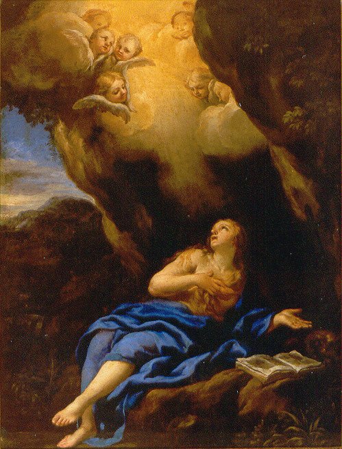 Mary Magdalene in the Cave av Ciro Ferri
