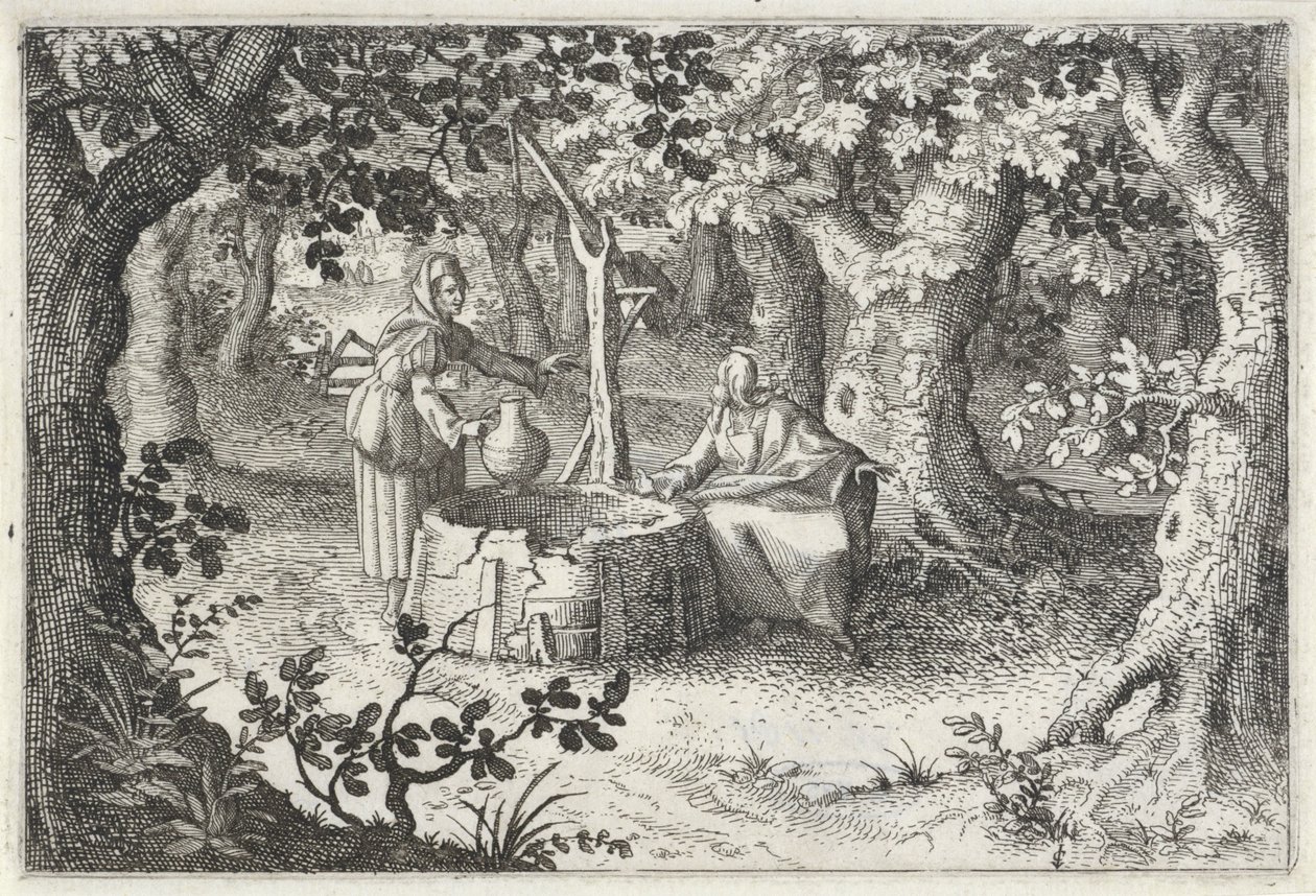 Kristus och den samaritanska kvinnan av Claes Jansz. Visscher (II)