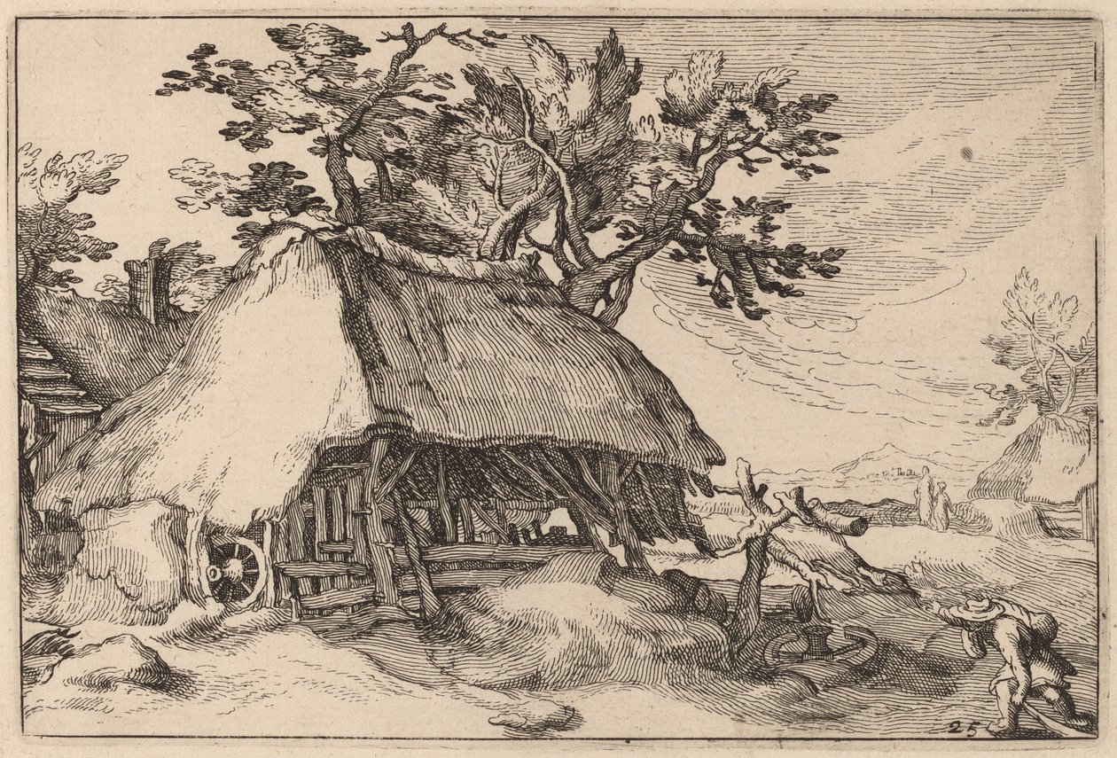 A Barn av Claes Jansz Visscher after Abraham Bloemaert after Boëtius Adams Bolswert
