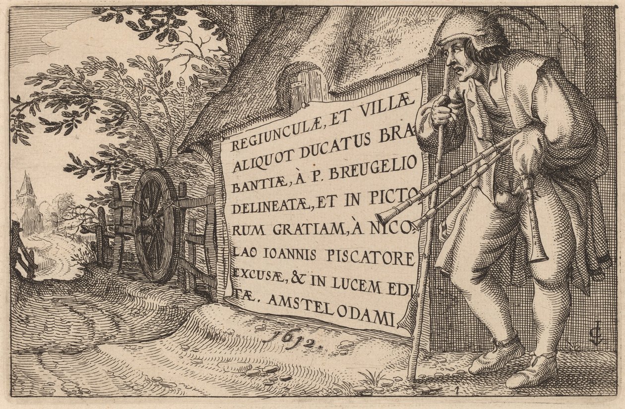 Titelsida av Claes Jansz Visscher after Johannes van Doetechum, the Elder after Lucas