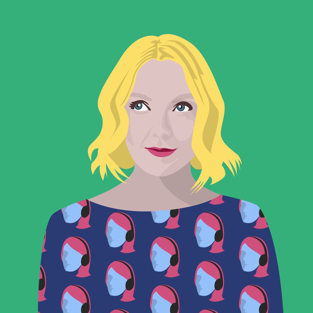 Porträtt av Lauren Laverne av Claire Huntley