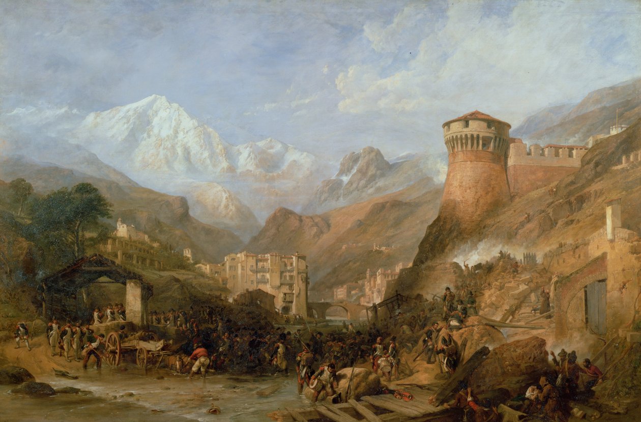 Slaget vid Rovereto, 4 september 1796, 1851 av Clarkson Frederick Stanfield