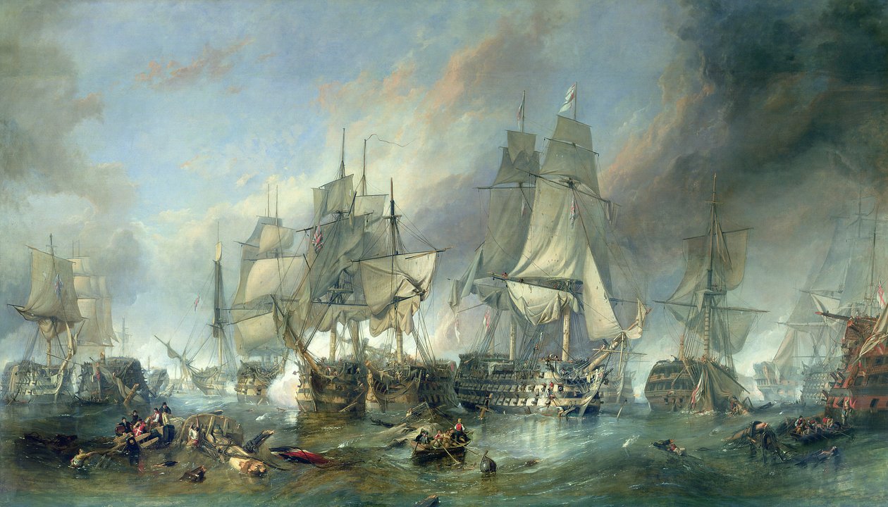 Slaget vid Trafalgar, 1805 av Clarkson Frederick Stanfield