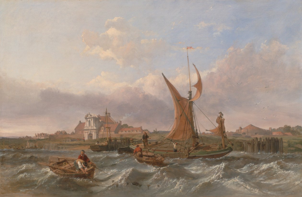 Tilbury Fort - vind mot tidvatten av Clarkson Frederick Stanfield