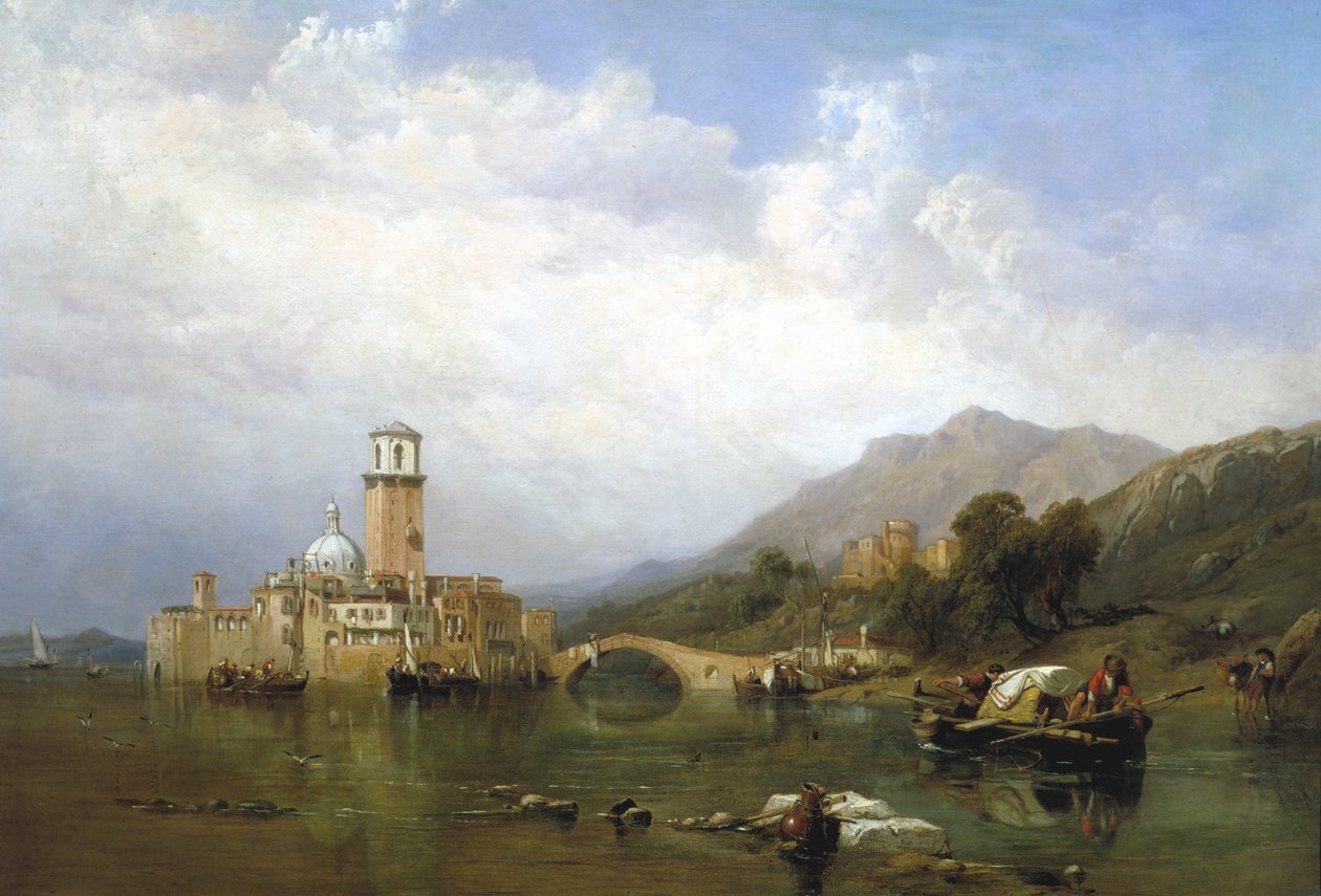 "I Venedigbukten", 1848. av Clarkson Stanfield