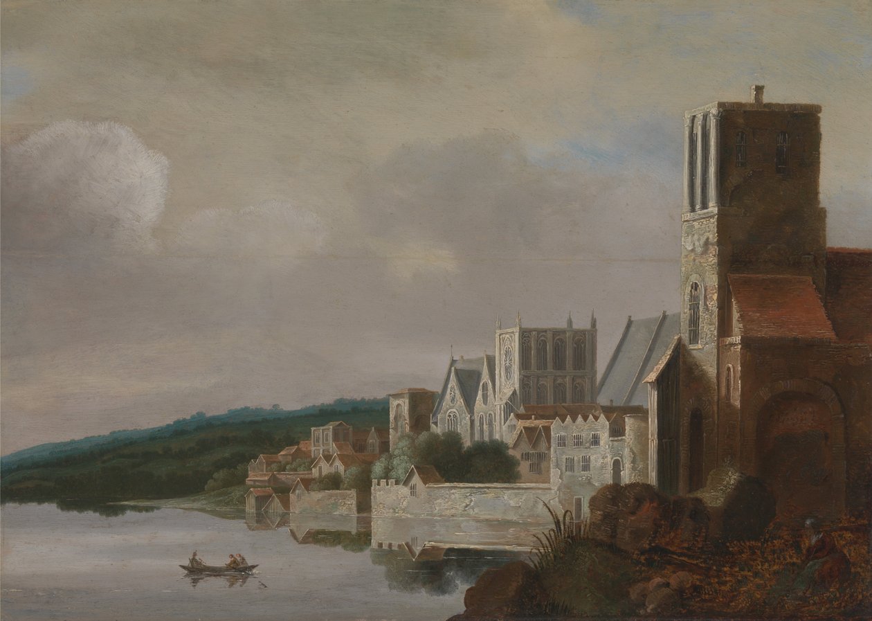 Themsen i Westminster av Claude de Jongh