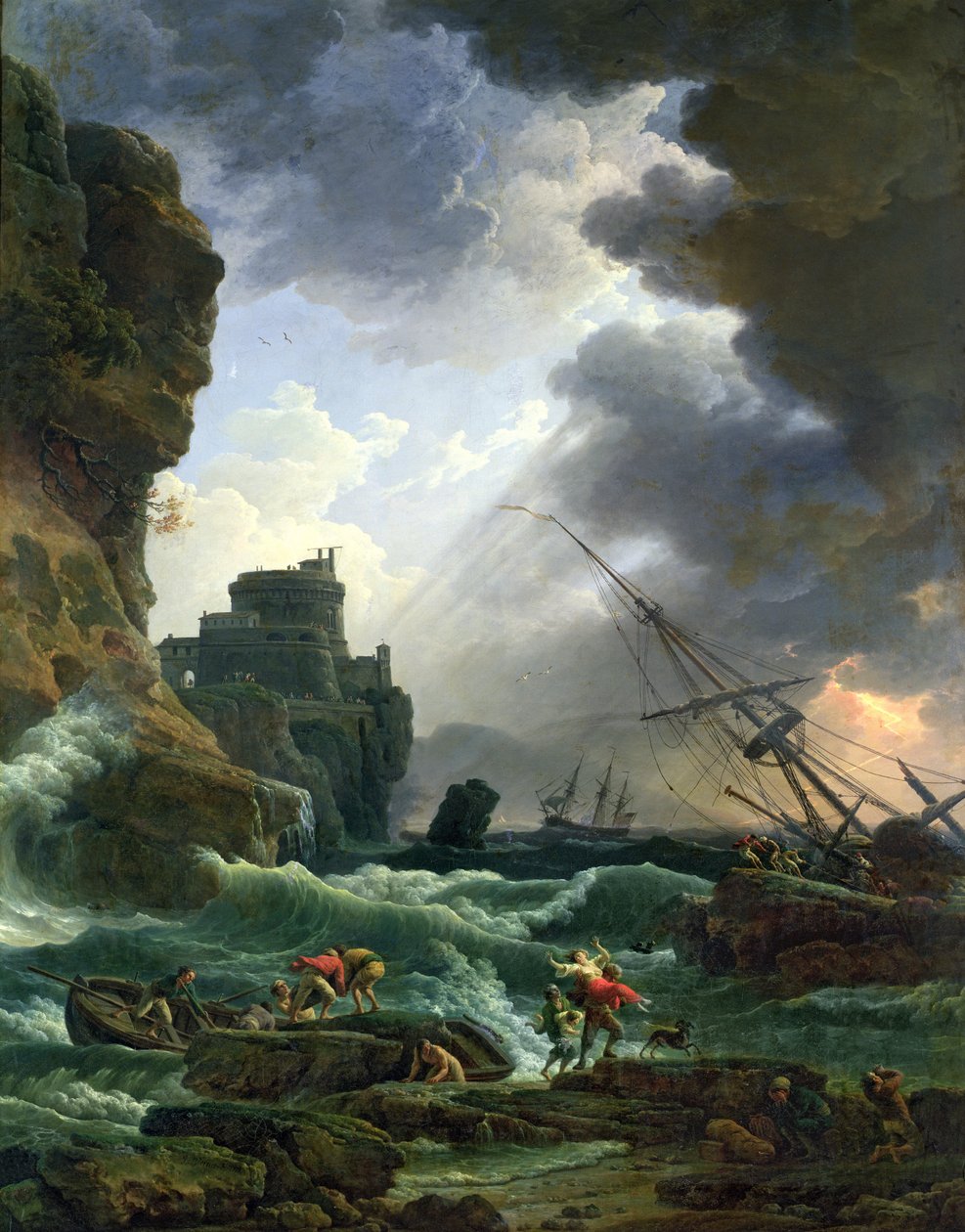 Stormen, 1777 swed av Claude Joseph Vernet