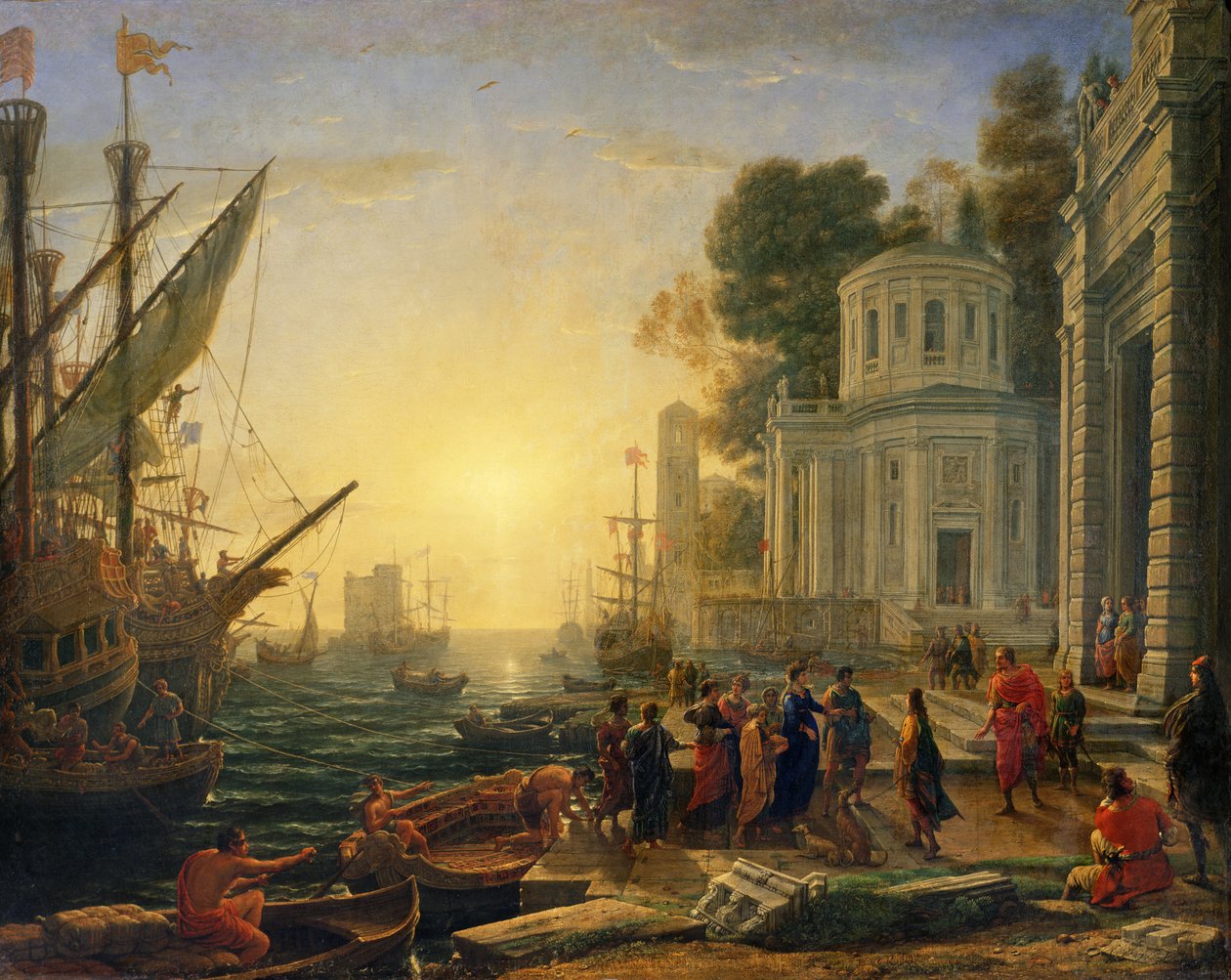 Cleopatra går i land vid Tarsus, 1642 av Claude Lorrain