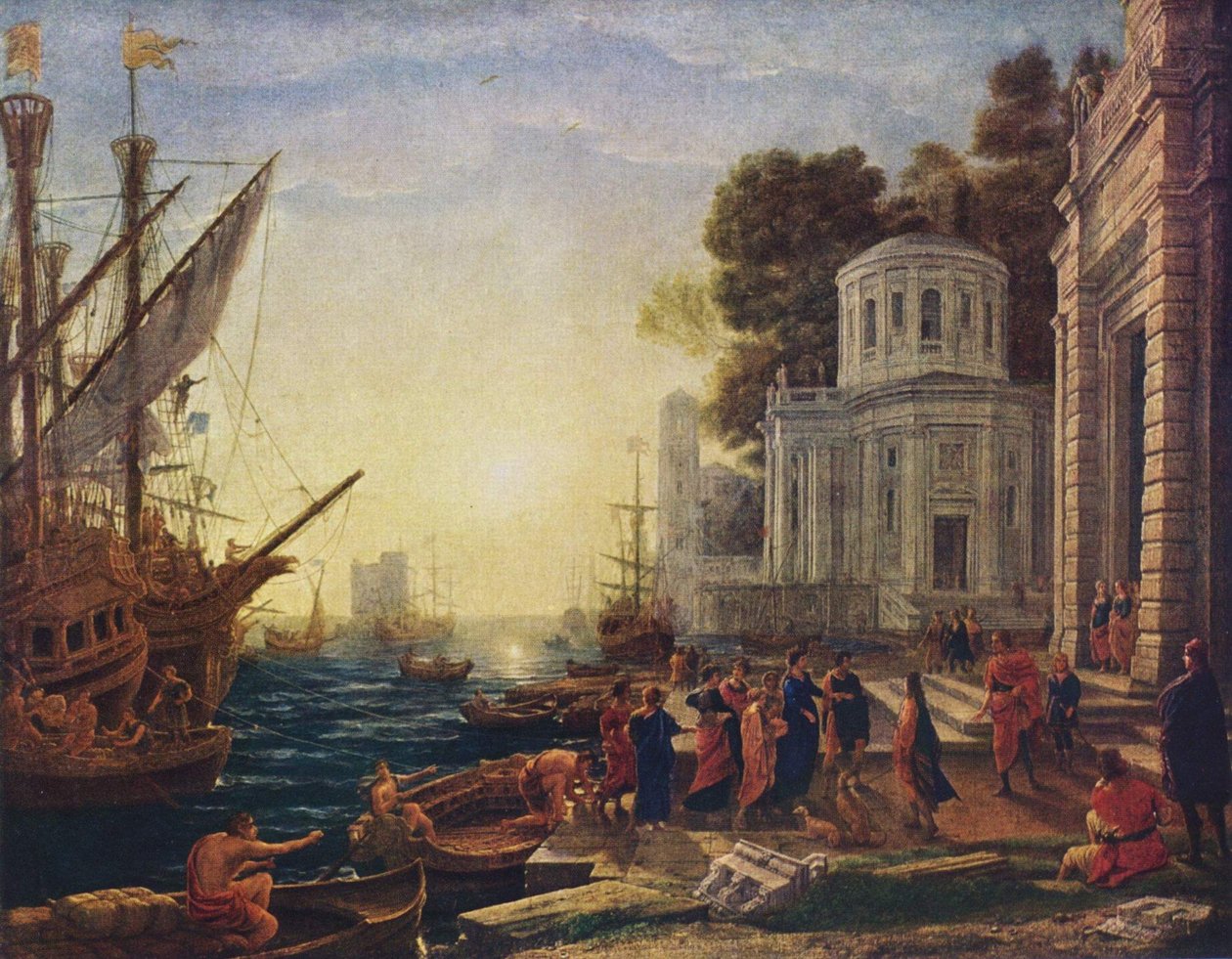 Landung der Kleopatra in Tarsos av Claude Lorrain