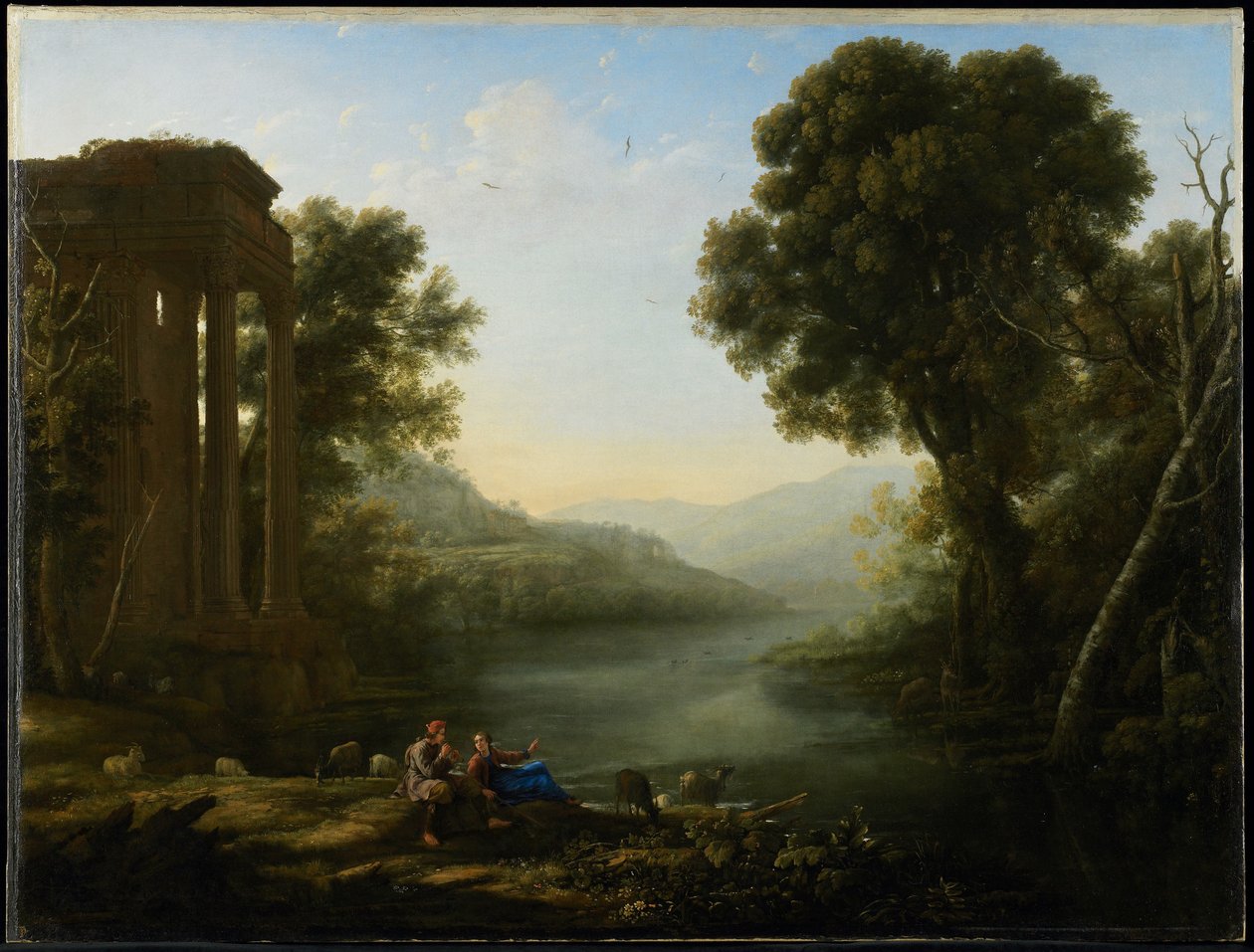 Pastoralt landskap, 1638 av Claude Lorrain