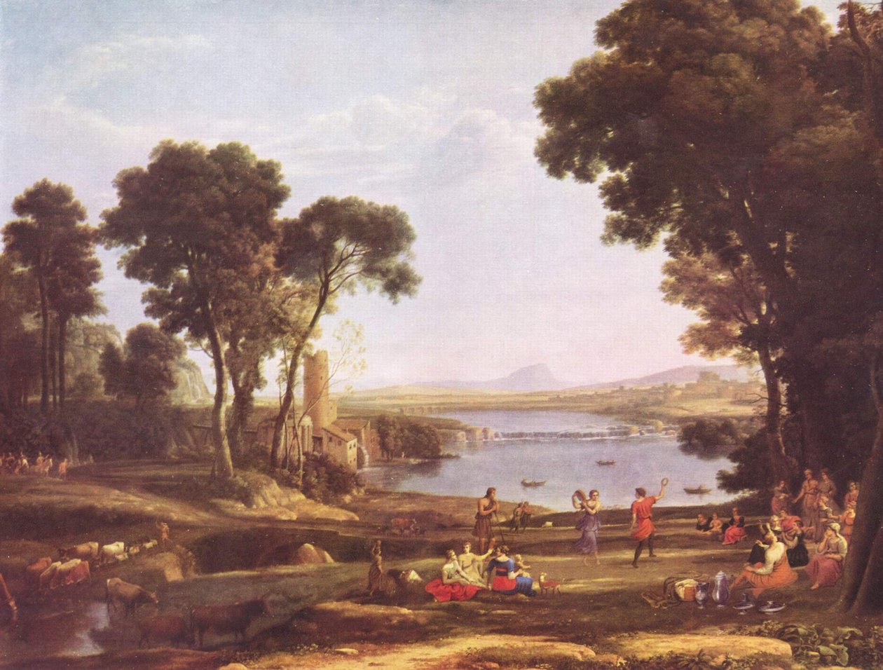 The Marriage of Isaac and Rebecca av Claude Lorrain