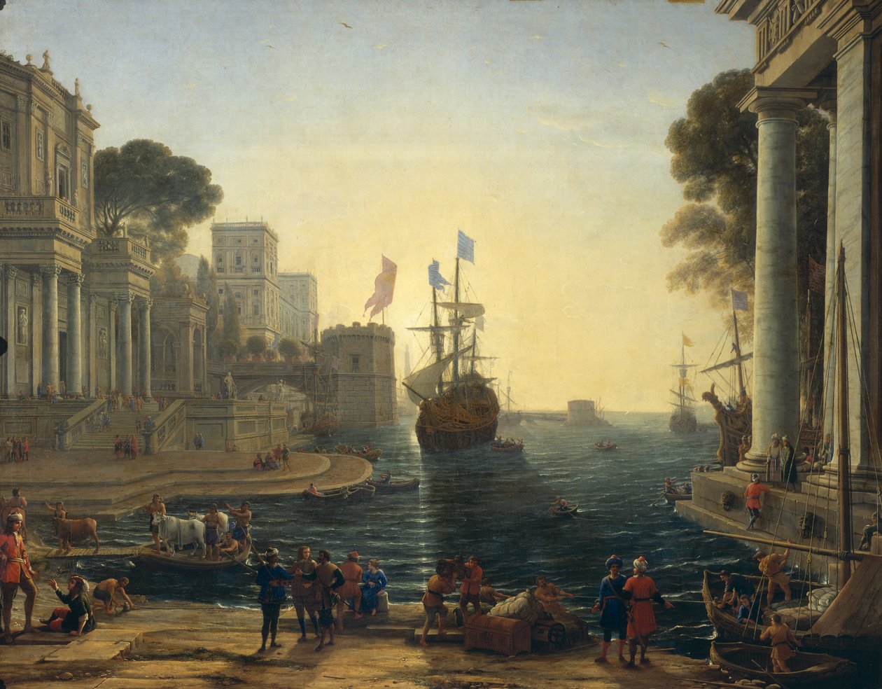 Ulysses återlämnar Chryseis till sin far av Claude Lorrain