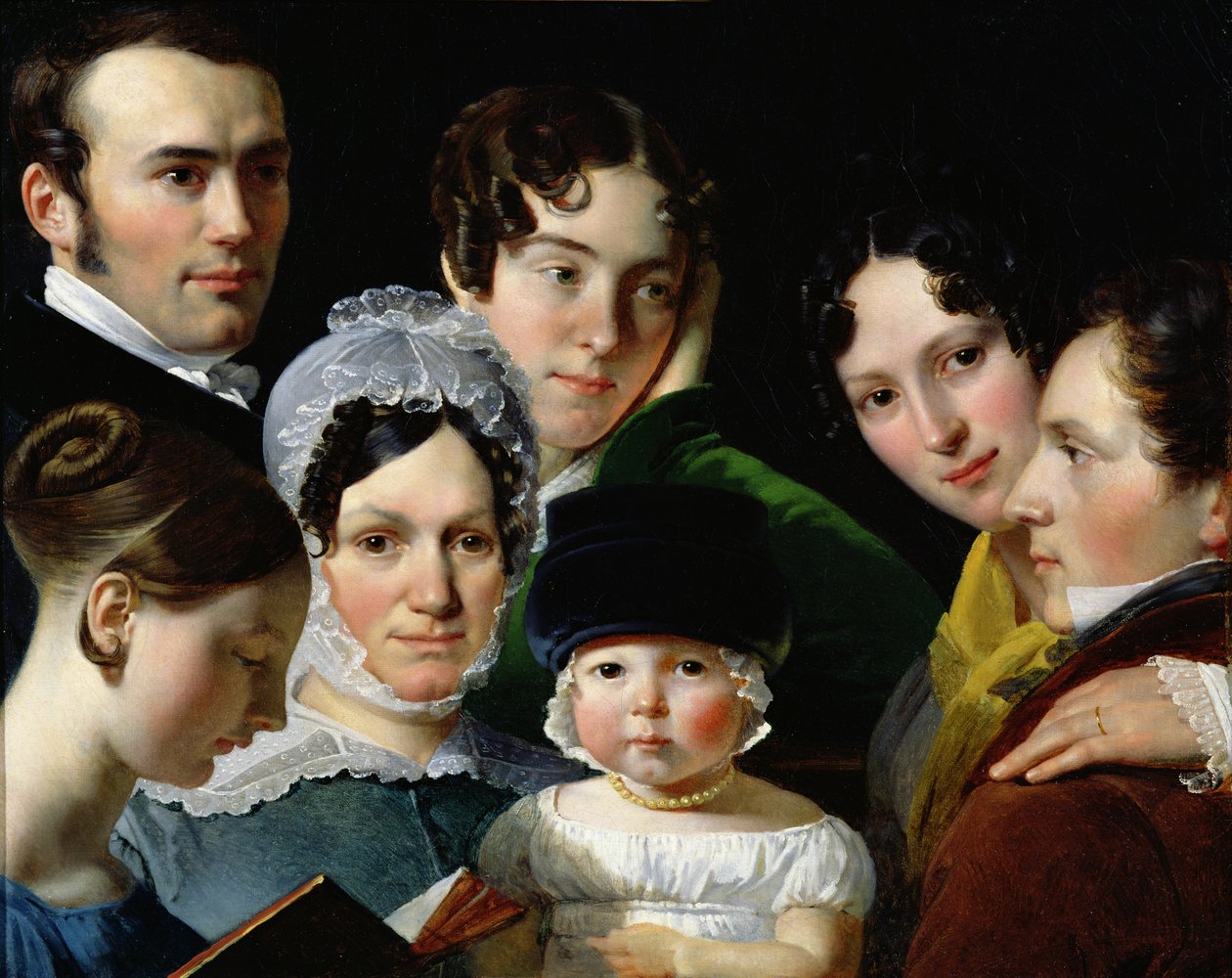 Familjen Dubufe 1820 av Claude Marie Dubufe