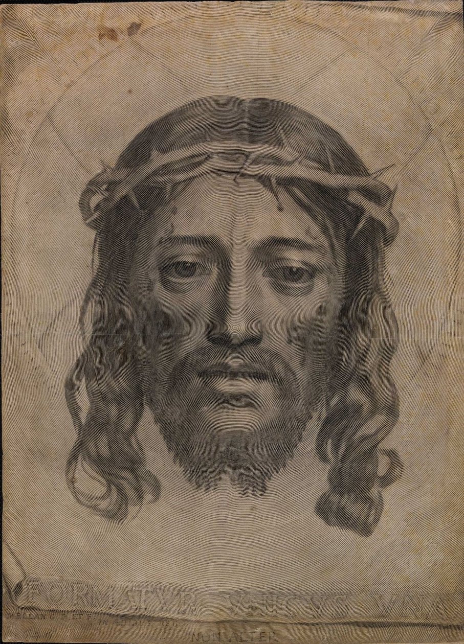 Saint Veronica of Jesus Christ av Claude Mellan