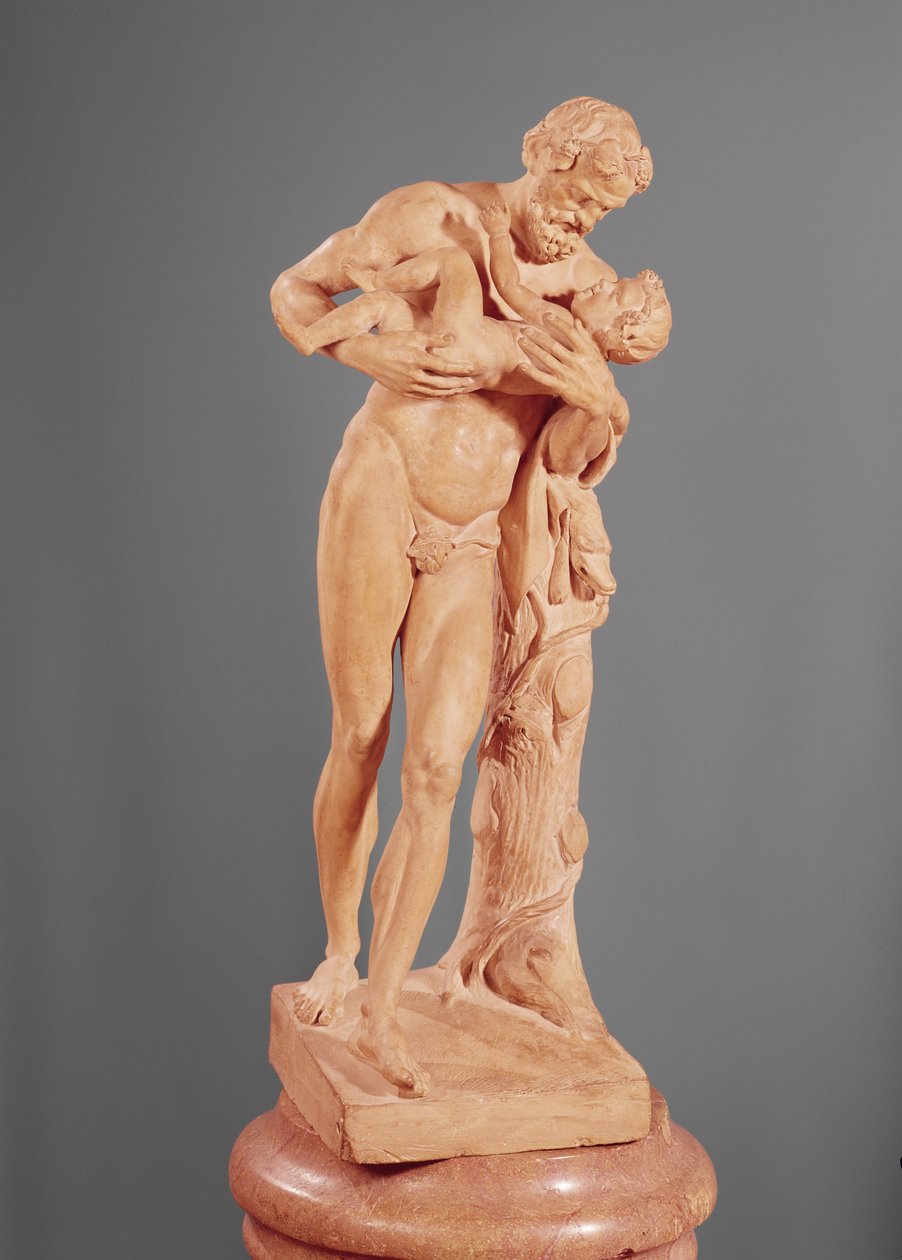 Silenus som bär barnet Bacchus av Claude Michel Clodion