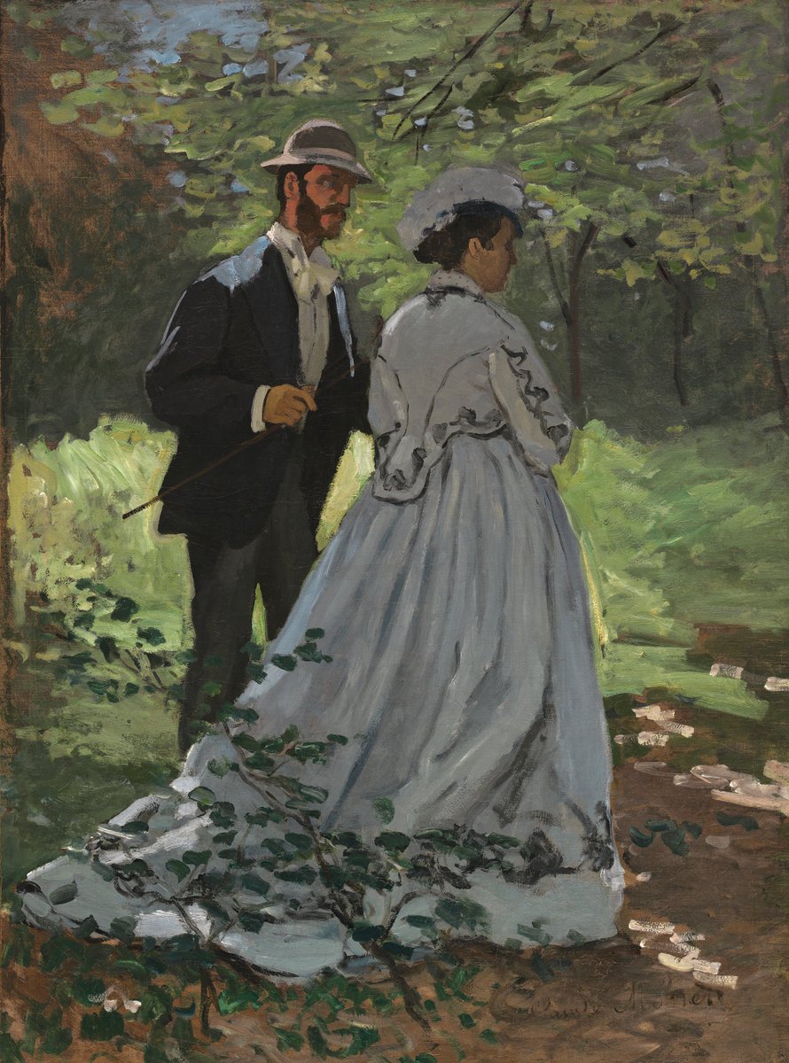  Bazille and Camillen av Claude Monet