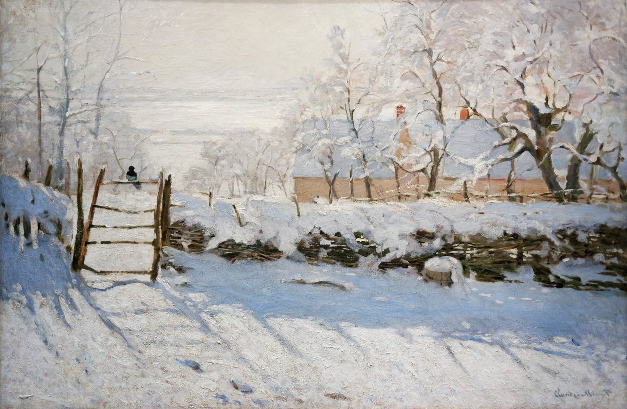  La PienThe Magpie  av Claude Monet