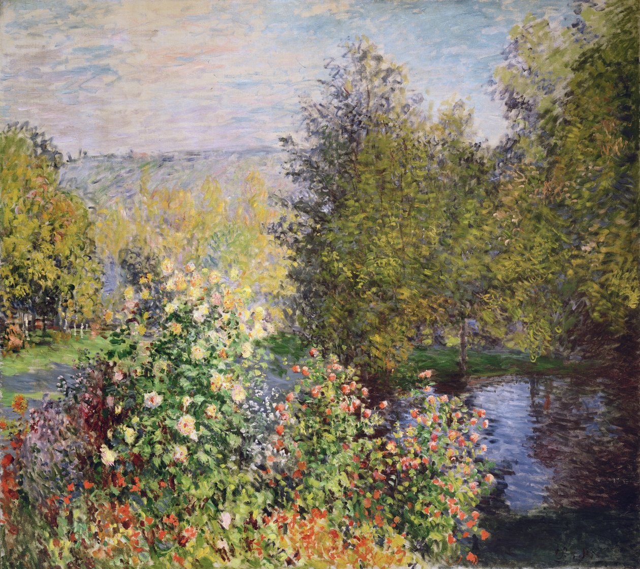 Ett hörn av trädgården i Montgeron, 1876-7 av Claude Monet