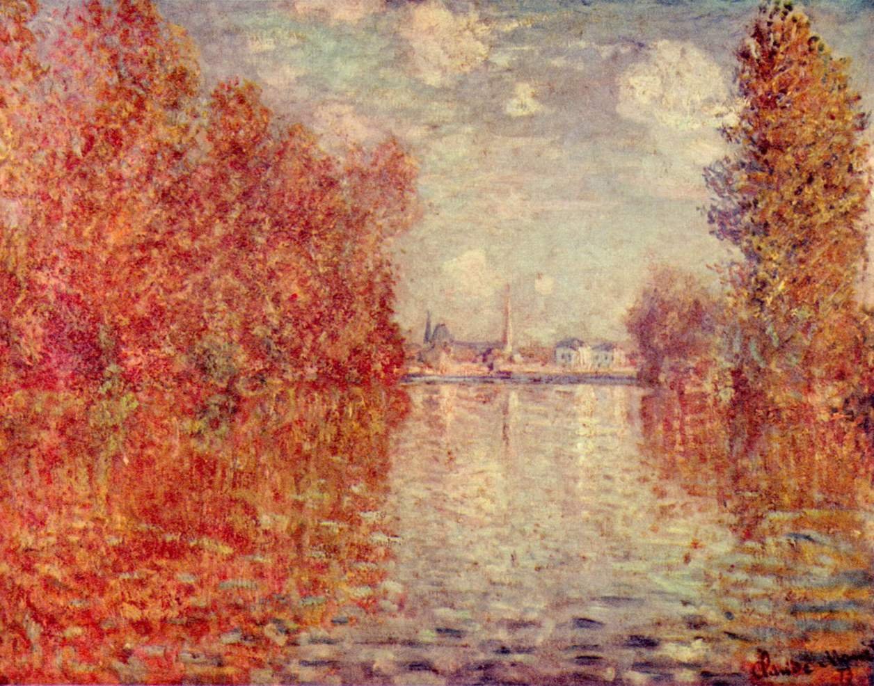 Autumn Effect at Argenteuil av Claude Monet