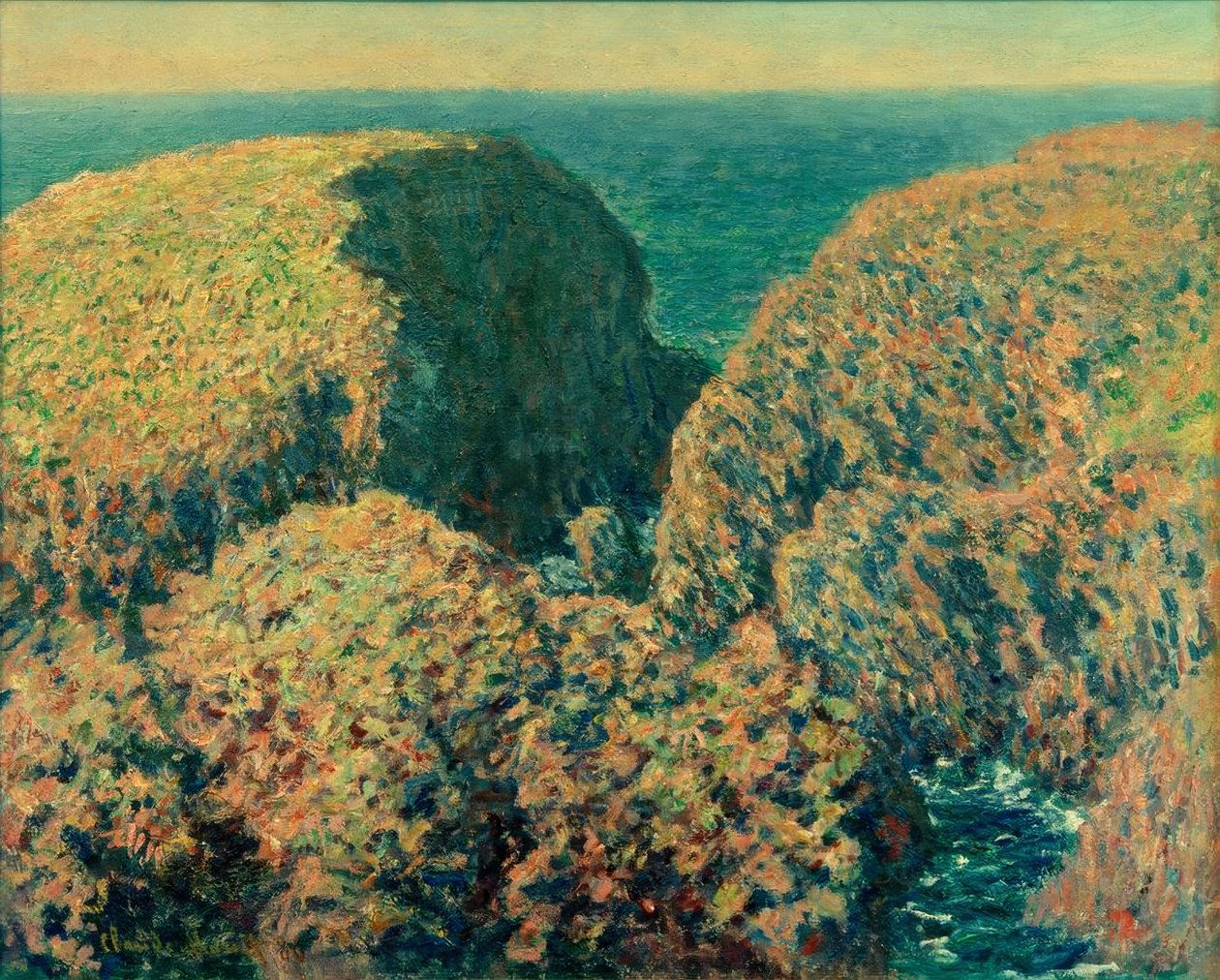 Block of Rocks, Belle-Ile av Claude Monet