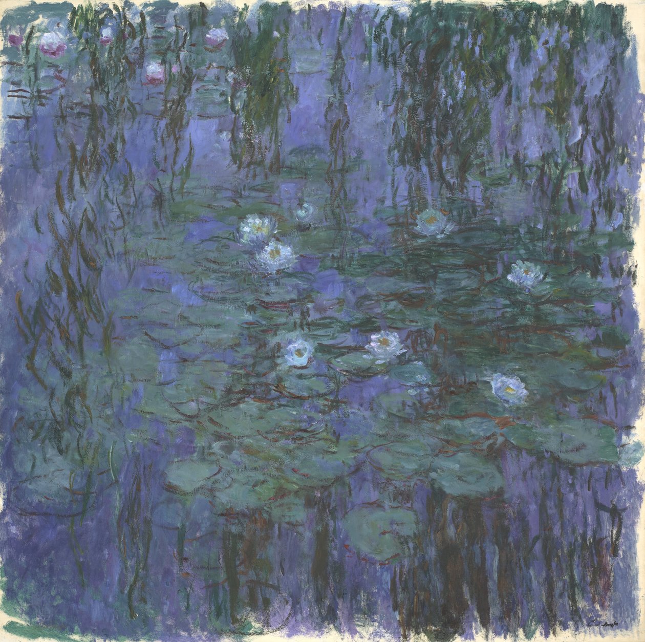 Blåa näckrosor av Claude Monet