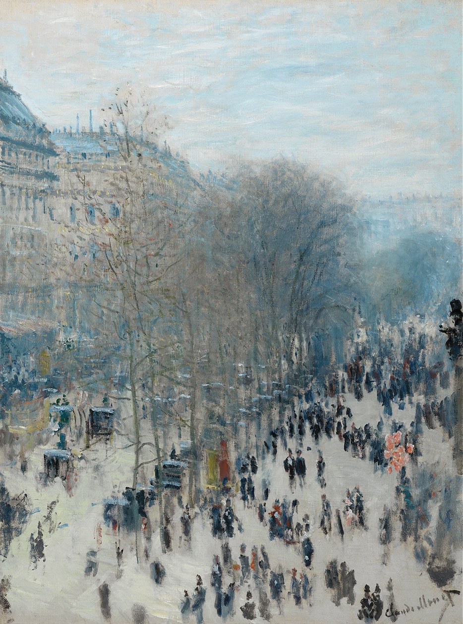 Boulevard des Capucines, 1873-4 av Claude Monet