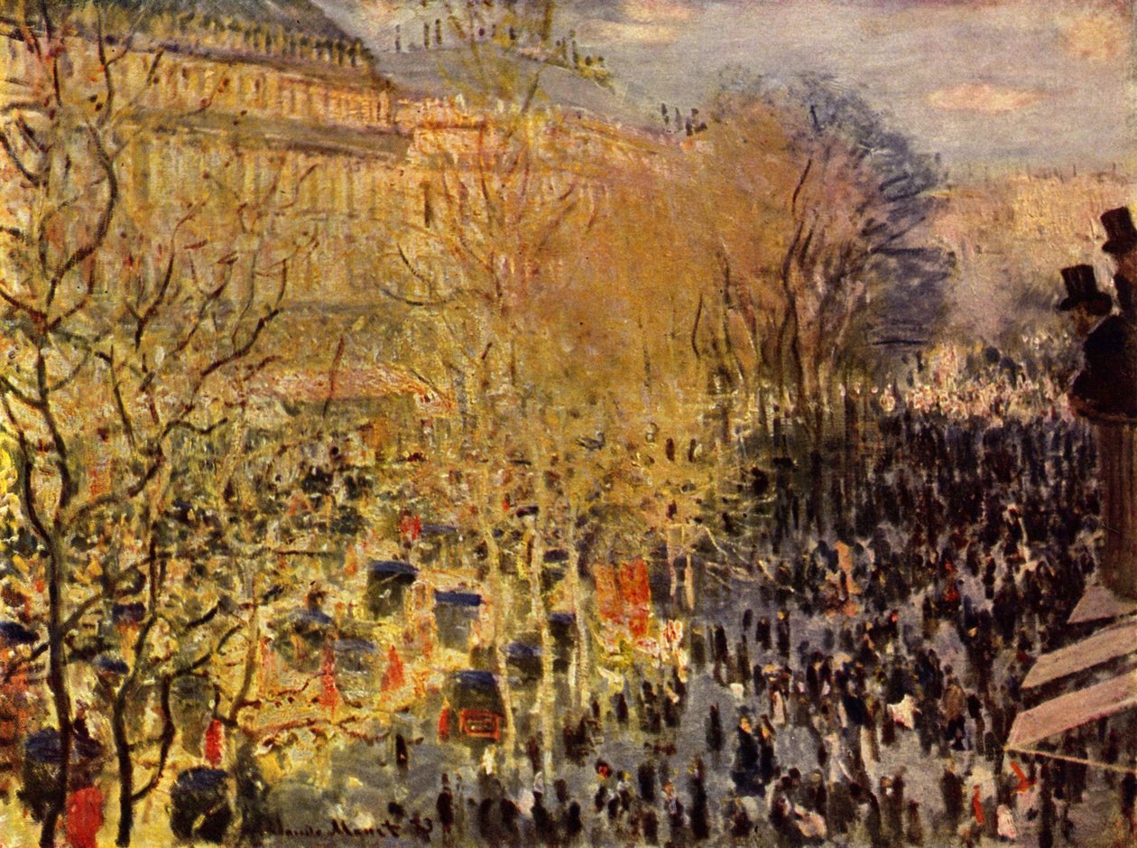 Boulevard des Capucines in Paris av Claude Monet