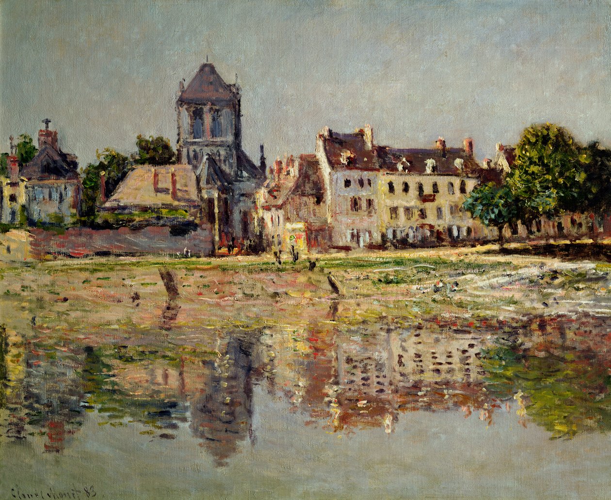 Vid floden i Vernon, 1883 av Claude Monet