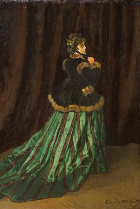 Camille, The Green Dress av Claude Monet