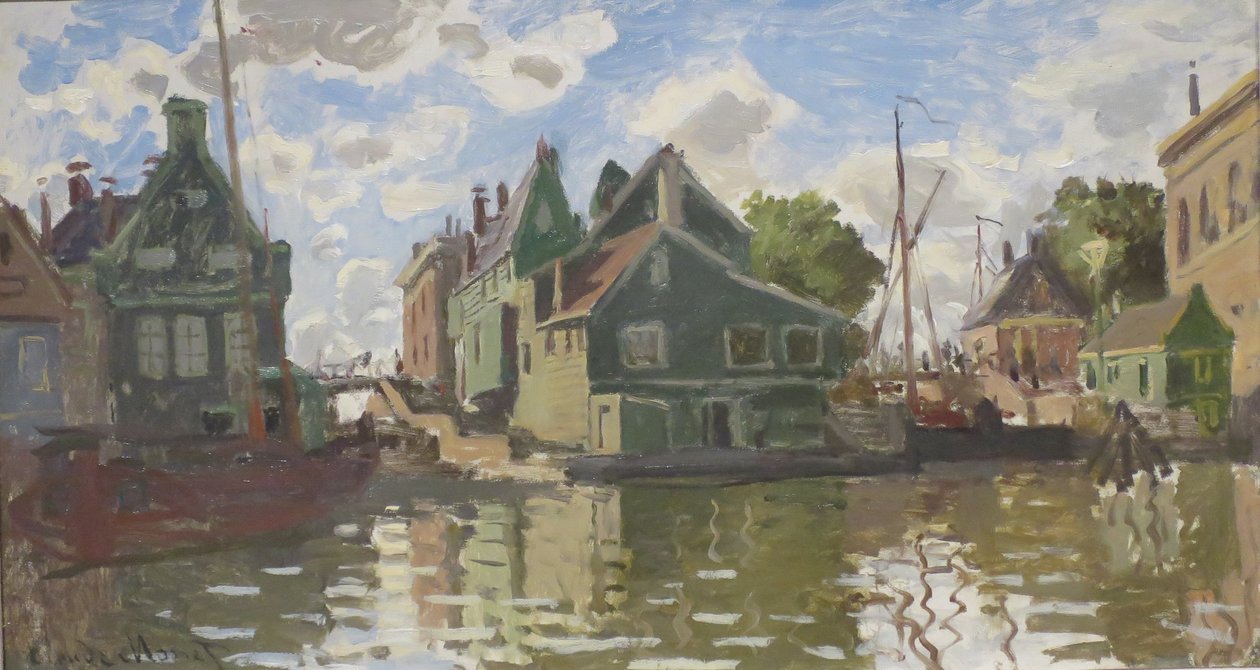 Canal à Zaandam  av Claude Monet