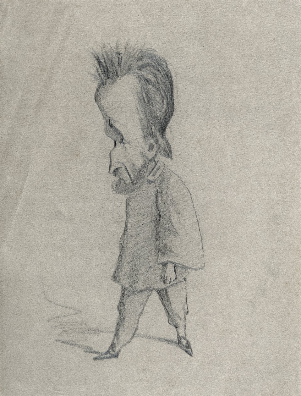 Karikatyr av journalisten Theodore Pelloquet, 1858 (kol på papper) av Claude Monet