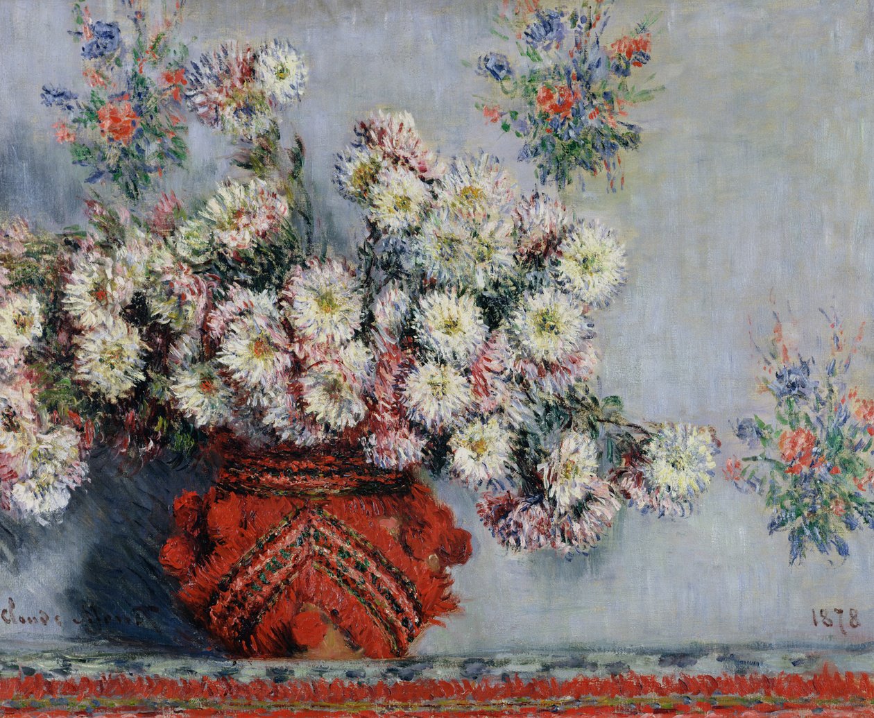 Krysantemum, 1878 av Claude Monet