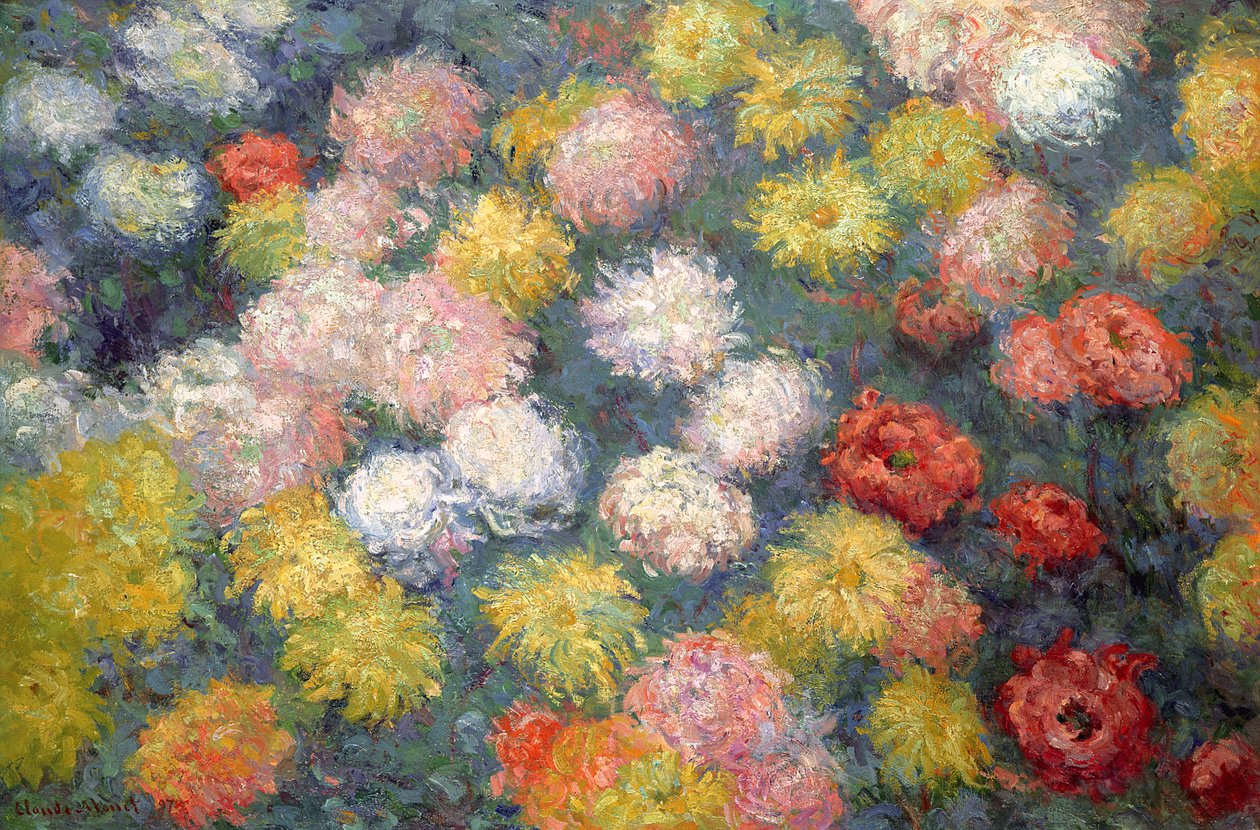 Krysantemum, 1897 av Claude Monet